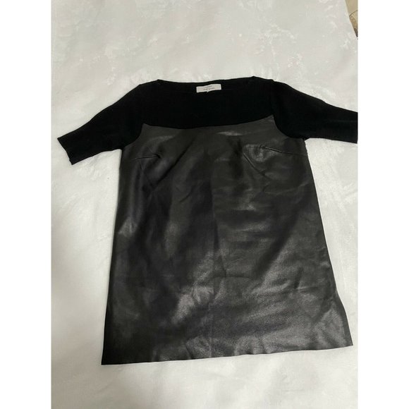 Robert Rodriguez Cashmere Leather Top - Picture 3 of 8